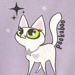 Sudadera de niña en color morado kitty Charanga