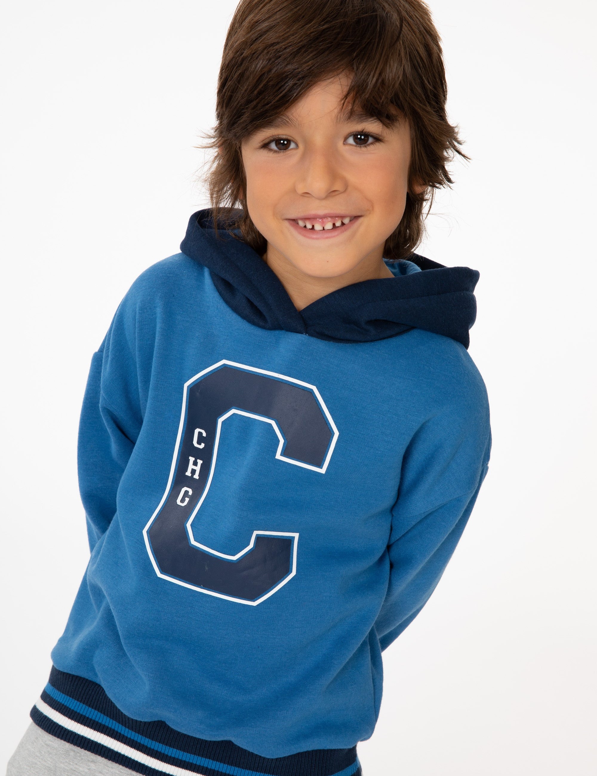 Sudadera cerrada de niño azul CHG Charanga