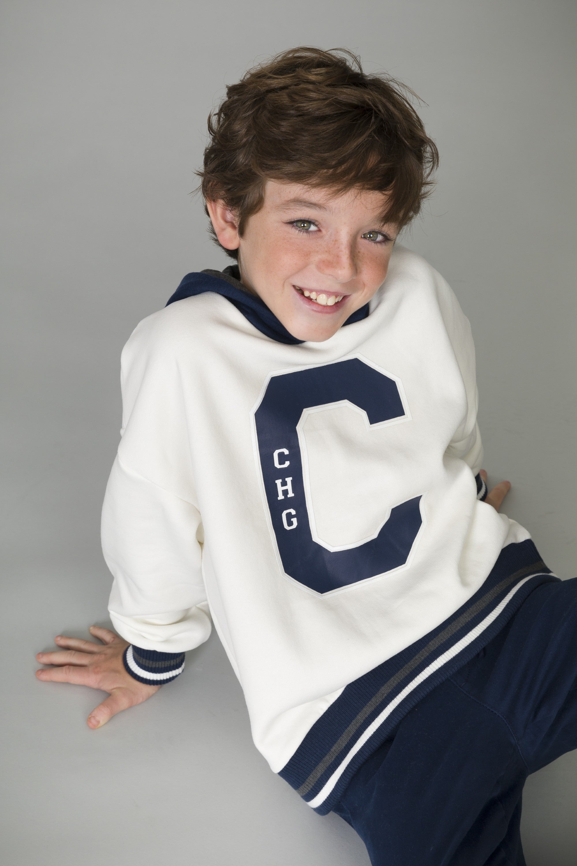 Sudadera cerrada de niño crudo CHG Charanga
