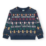 Sudadera cerrada de niño estampado navideño Charanga