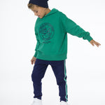 Sudadera cerrada de niño verde Charanga