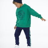 Sudadera cerrada de niño verde Charanga