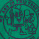 Sudadera cerrada de niño verde Charanga