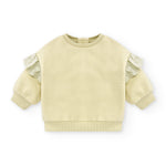 Sudadera de bebé amarilla volantes Outlet