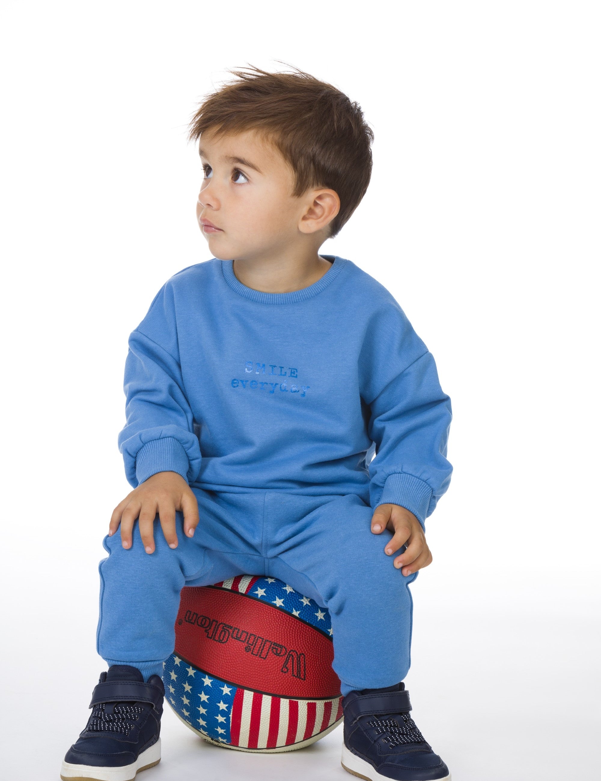 Sudadera de bebé azul Smile Charanga