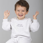 Sudadera de bebé gris smile Charanga