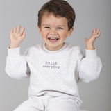 Sudadera de bebé gris smile Charanga