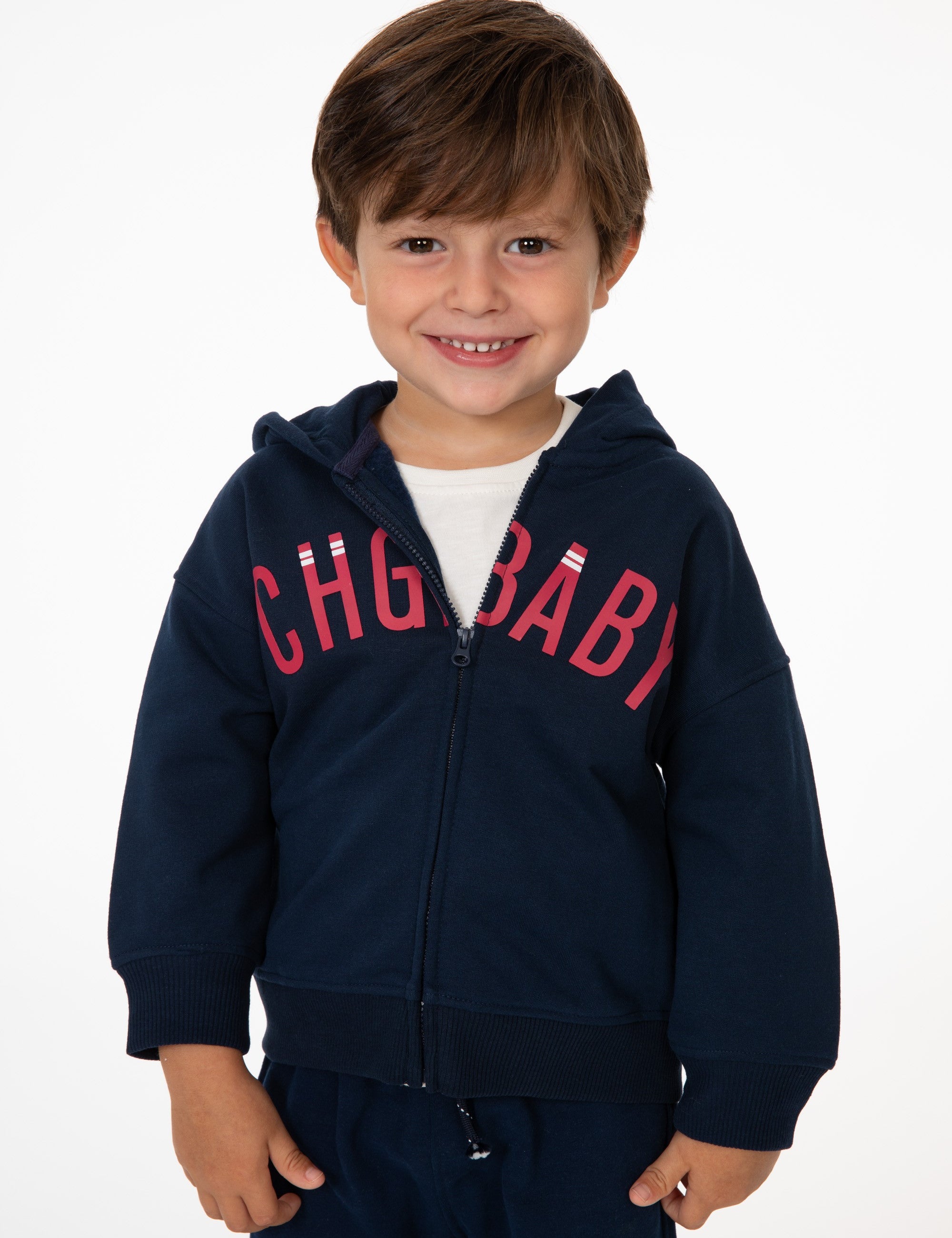 Sudadera de bebé marino con capucha Charanga