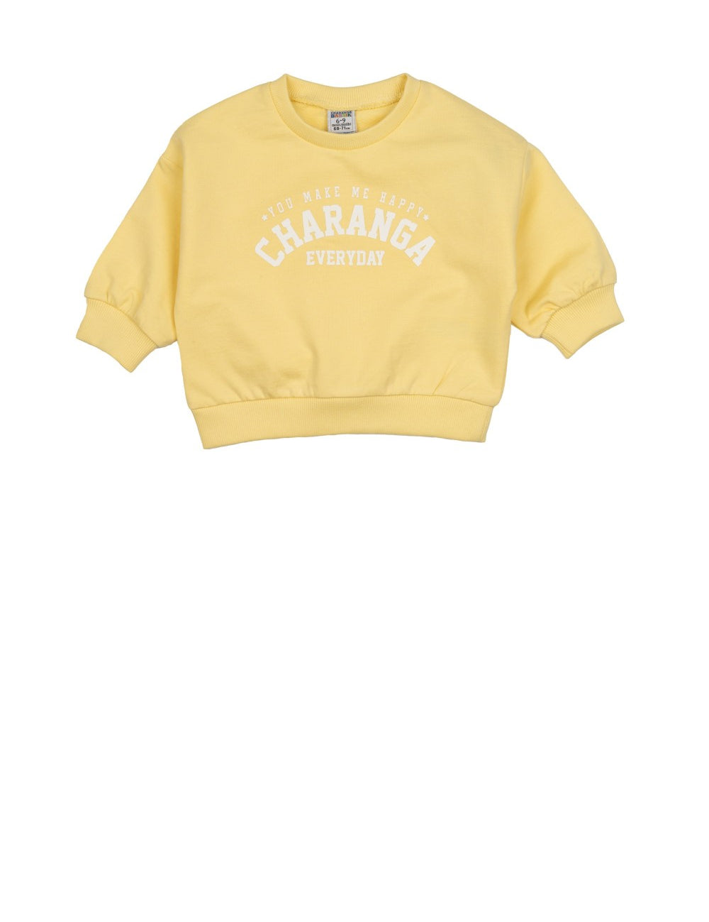 Sudadera de bebé mostaza VERANO/Charanga