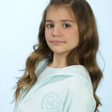 Sudadera de niña aguamarina VERANO/Charanga
