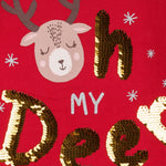 Sudadera de niña roja Oh my deer! Outlet