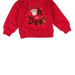 Sudadera de niña roja Oh my deer! Outlet