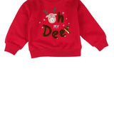 Sudadera de niña roja Oh my deer! Outlet