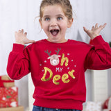 Sudadera de niña roja Oh my deer! Outlet