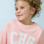 Sudadera de niña rosa VERANO/Charanga