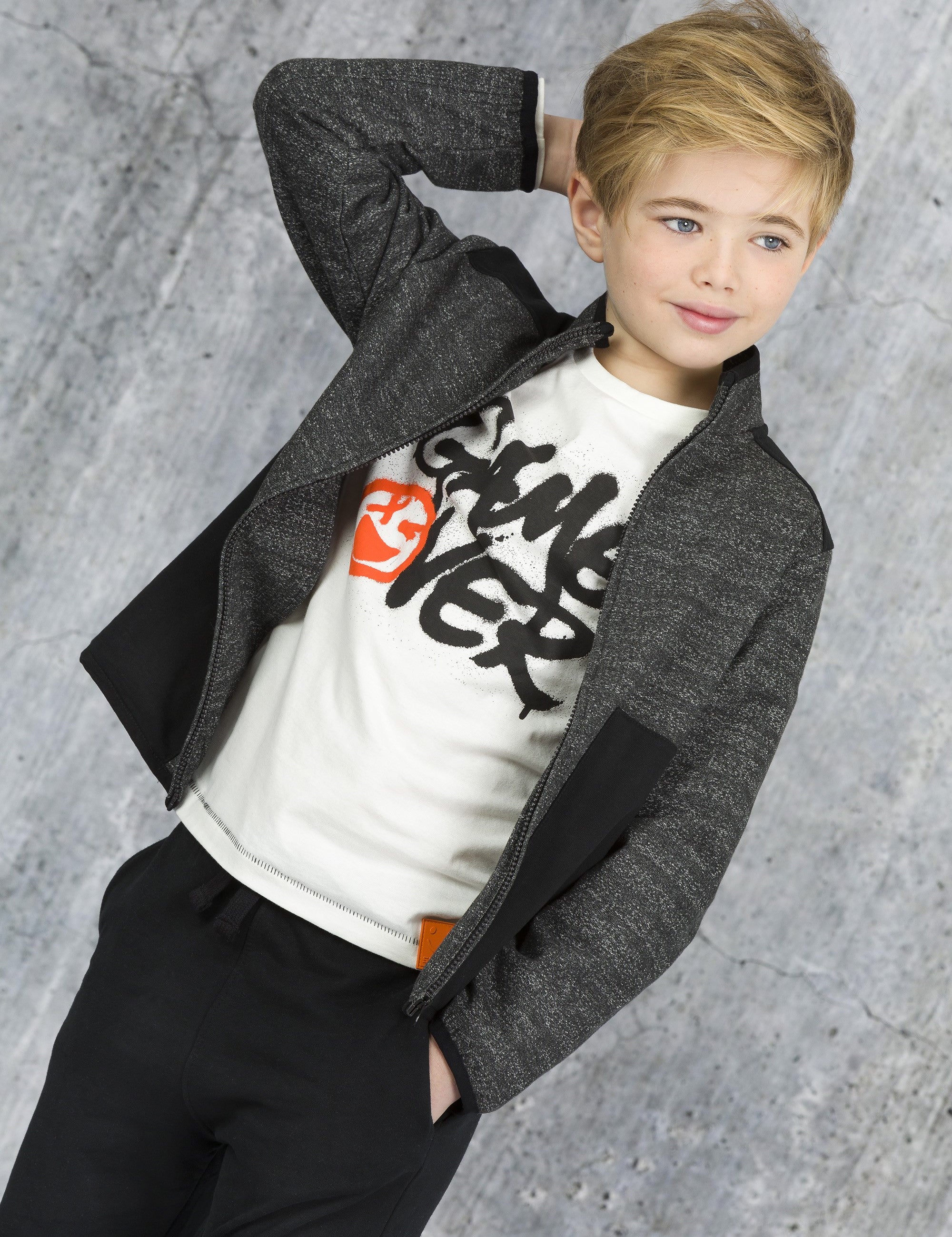 Sudadera de NIÑO antracita Top Game Outlet