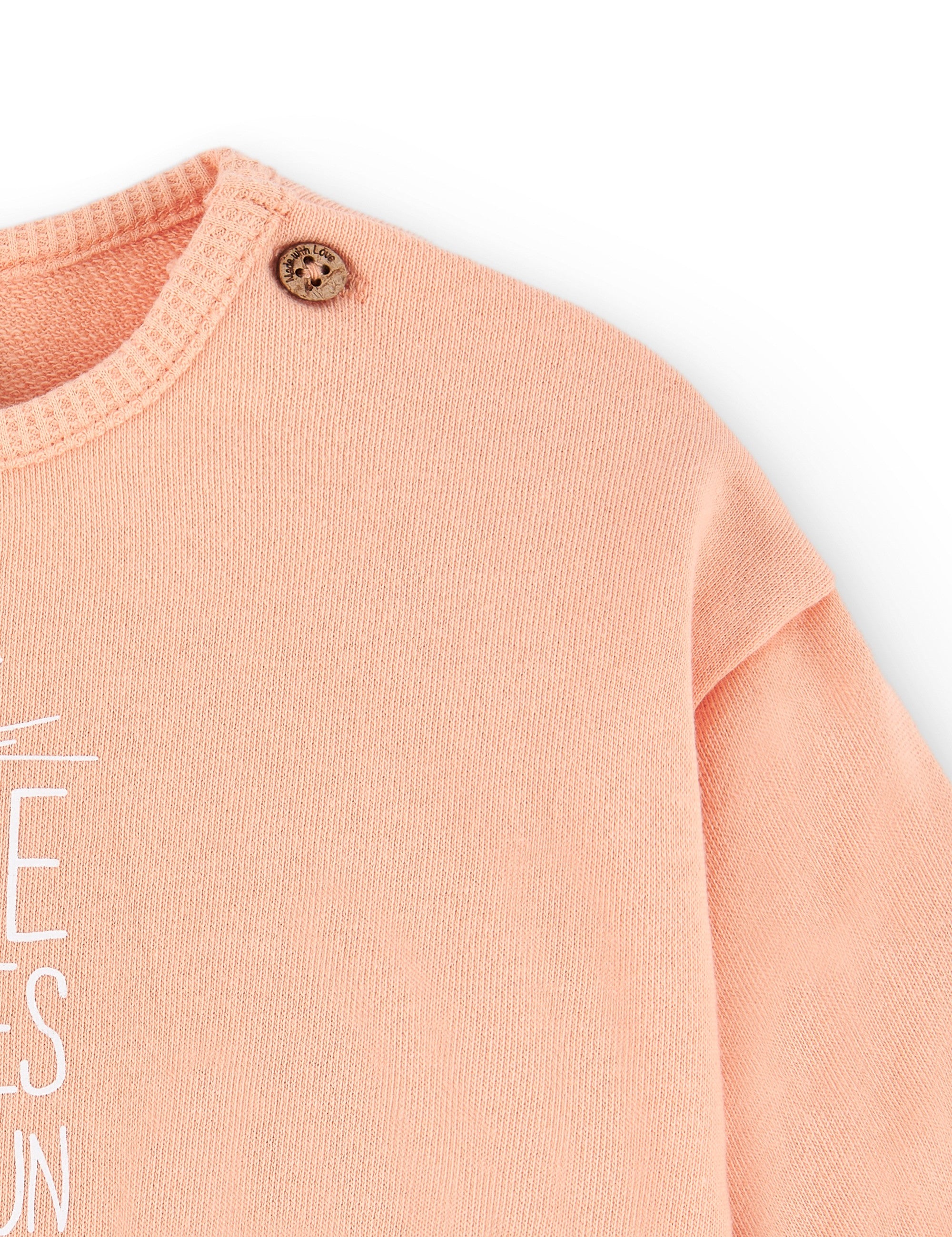 Sudadera de recién nacido naranja VERANO/Charanga