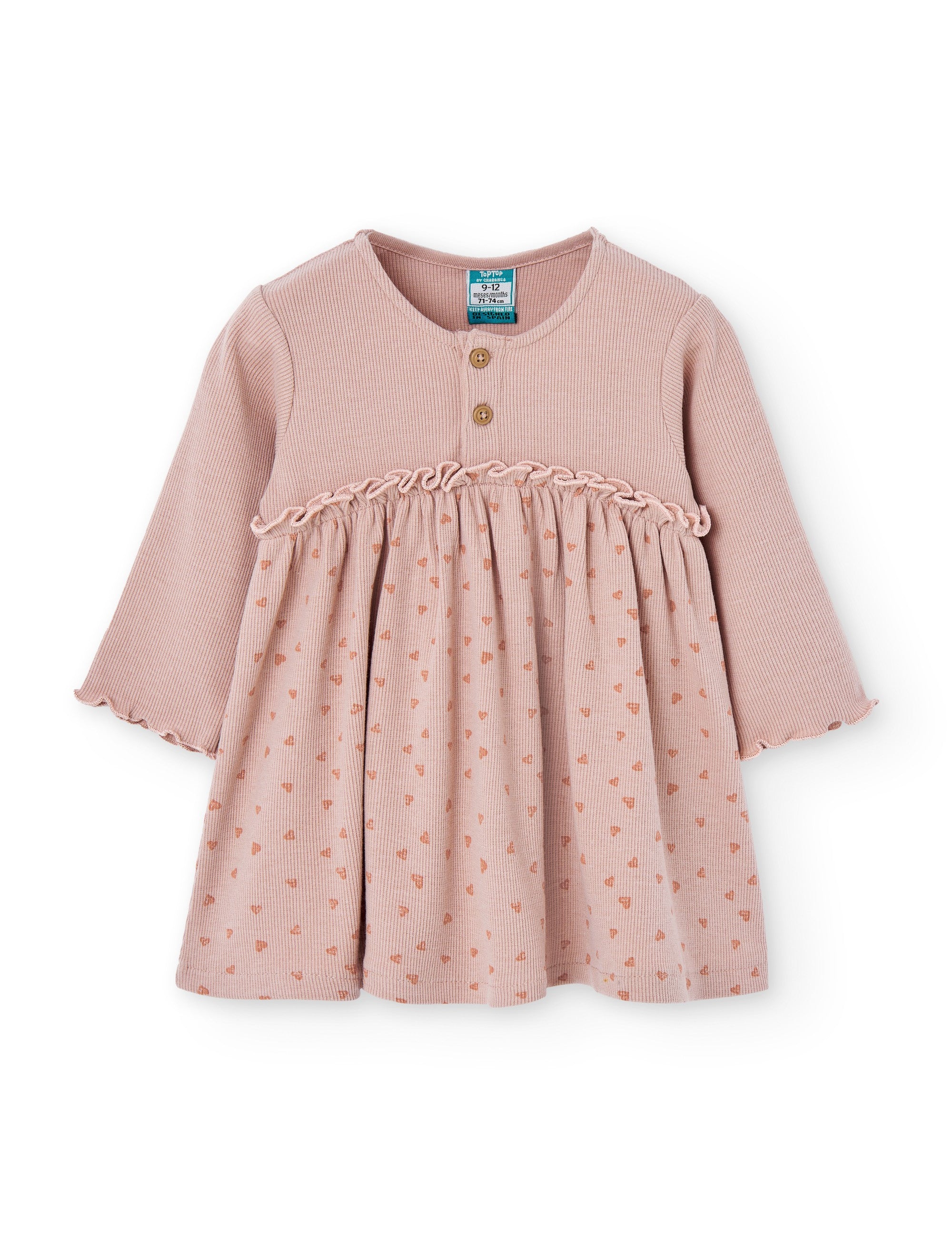 Vestido de bebé rosa Charanga
