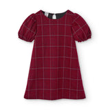 Vestido de niña a cuadros rojo Outlet