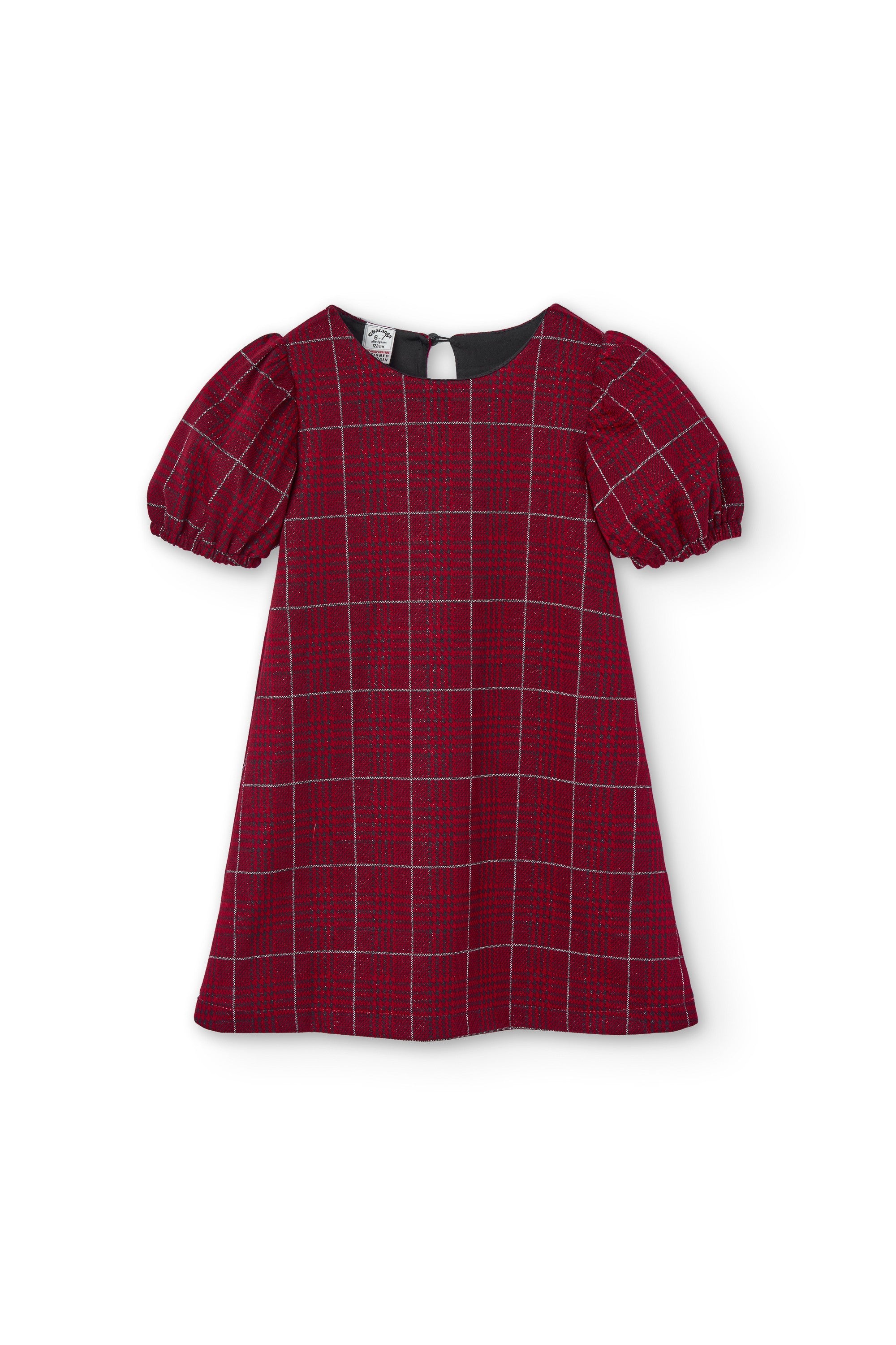 Vestido de niña a cuadros rojo Outlet