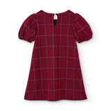 Vestido de niña a cuadros rojo Outlet