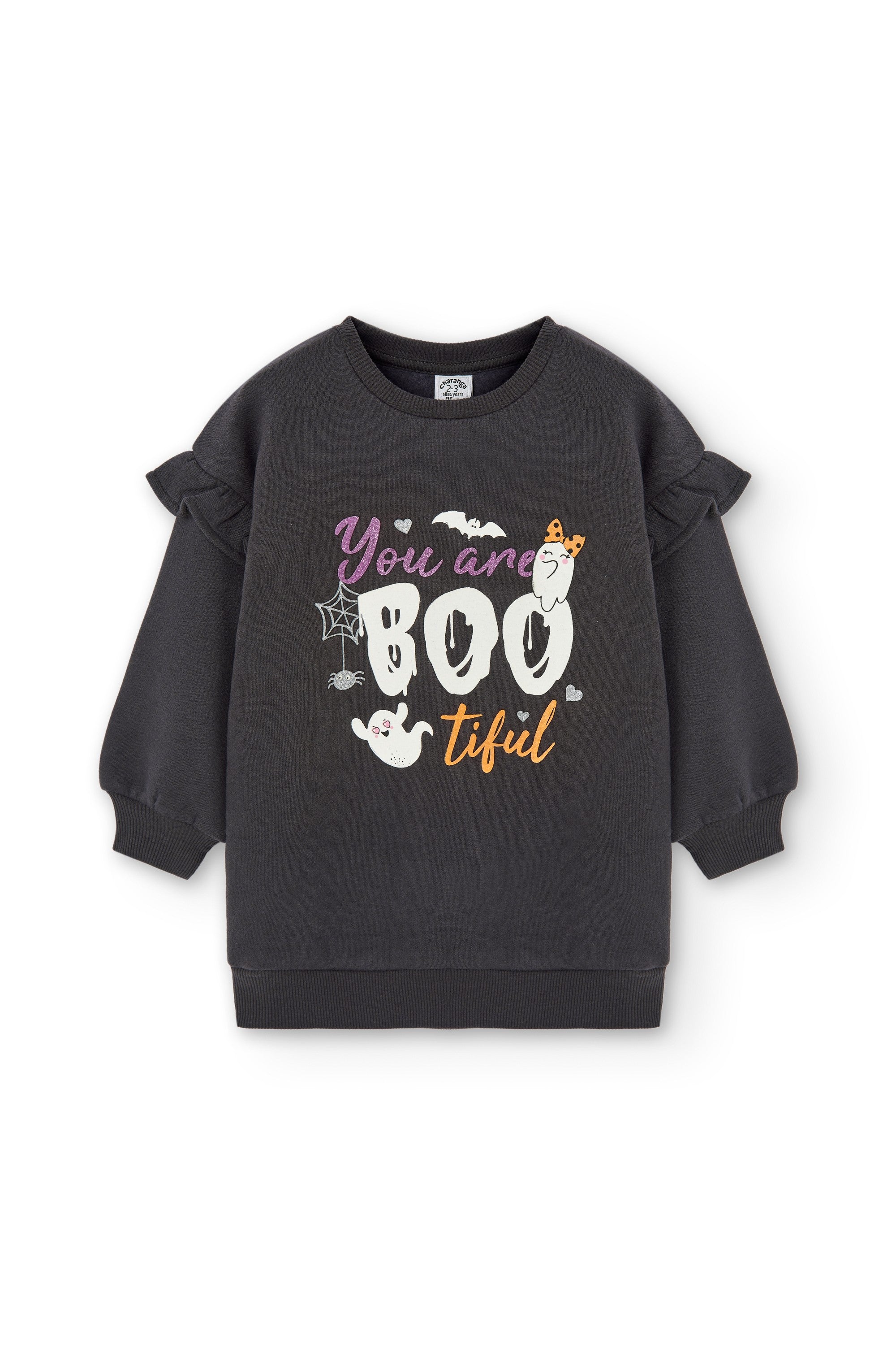 Vestido de niña en color antracita bootiful Charanga