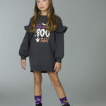 Vestido de niña en color antracita bootiful Charanga