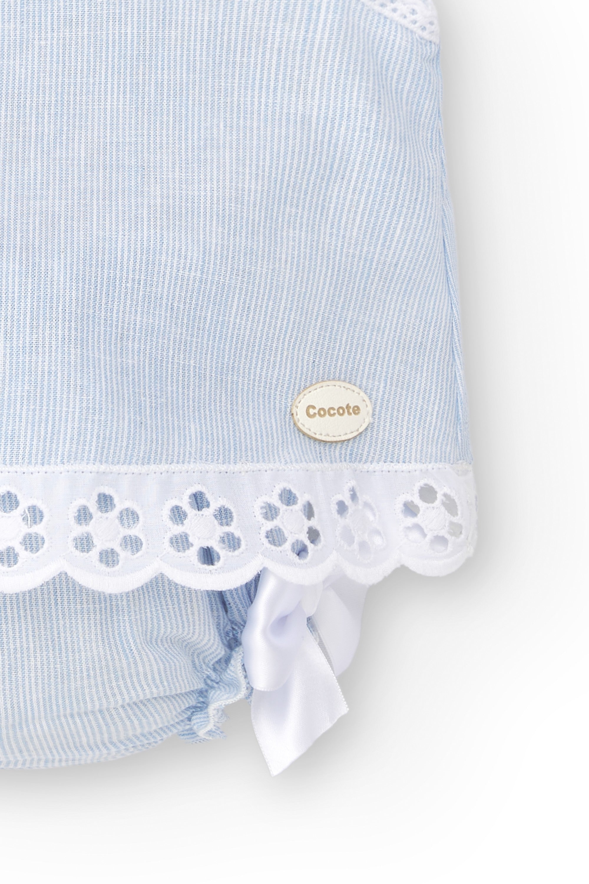 Vestido de recién nacido celeste Cocote & Charanga VERANO/Outlet