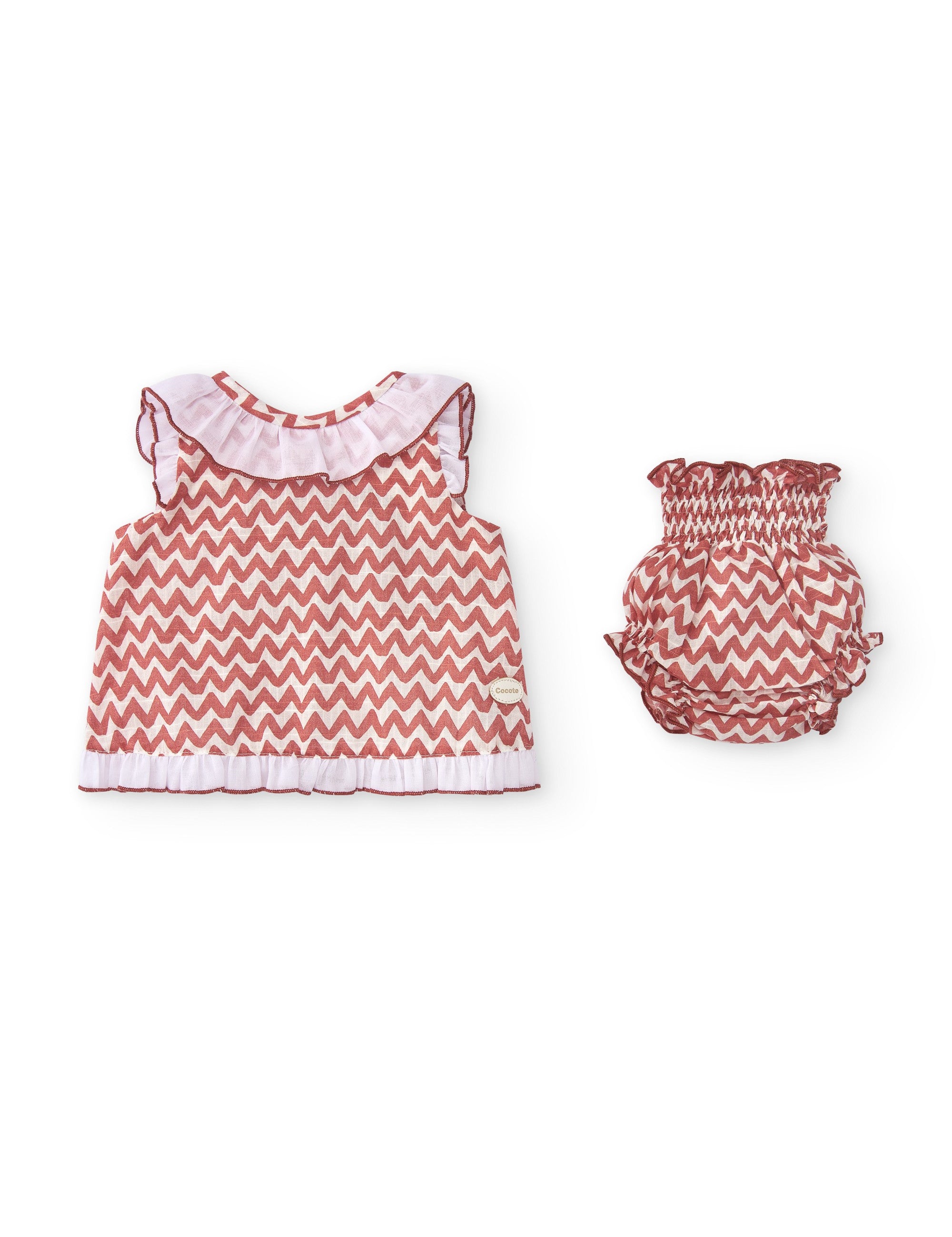 Vestido de recién nacido rojo Cocote & Charanga VERANO/Outlet