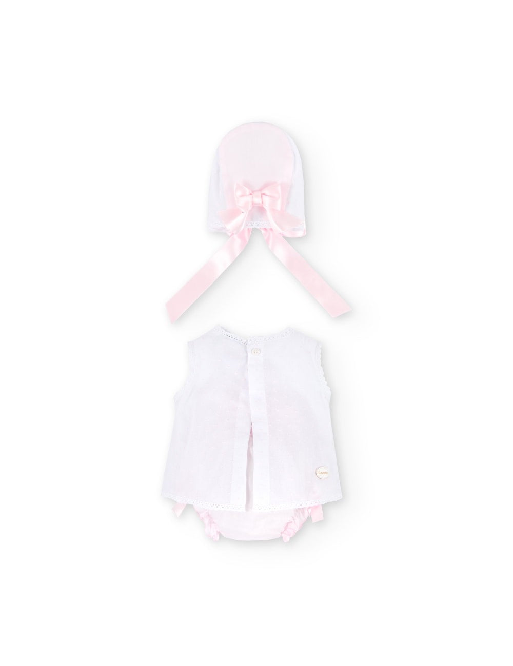 Vestido de recién nacido rosa bebé Cocote & Charanga VERANO/Outlet