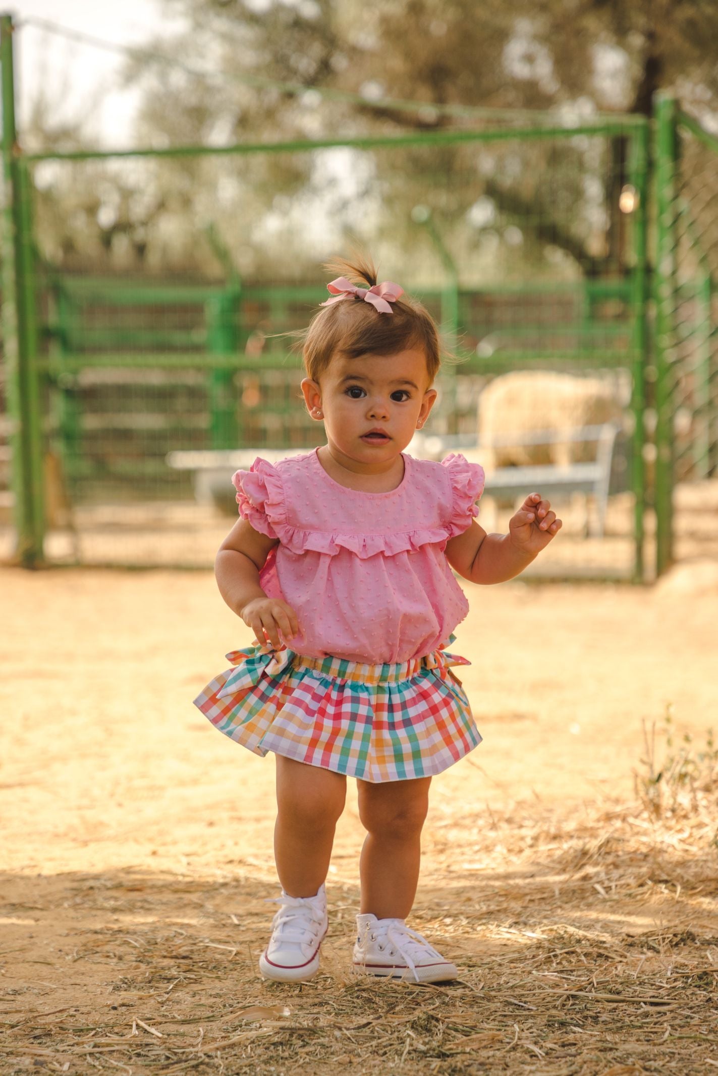 Blusa de bebé rosa Cocote & Charanga VERANO/Outlet