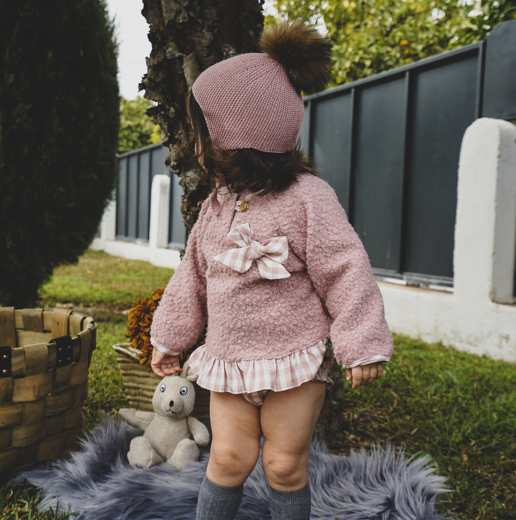 Cocote & Charanga pink baby sweatshirt