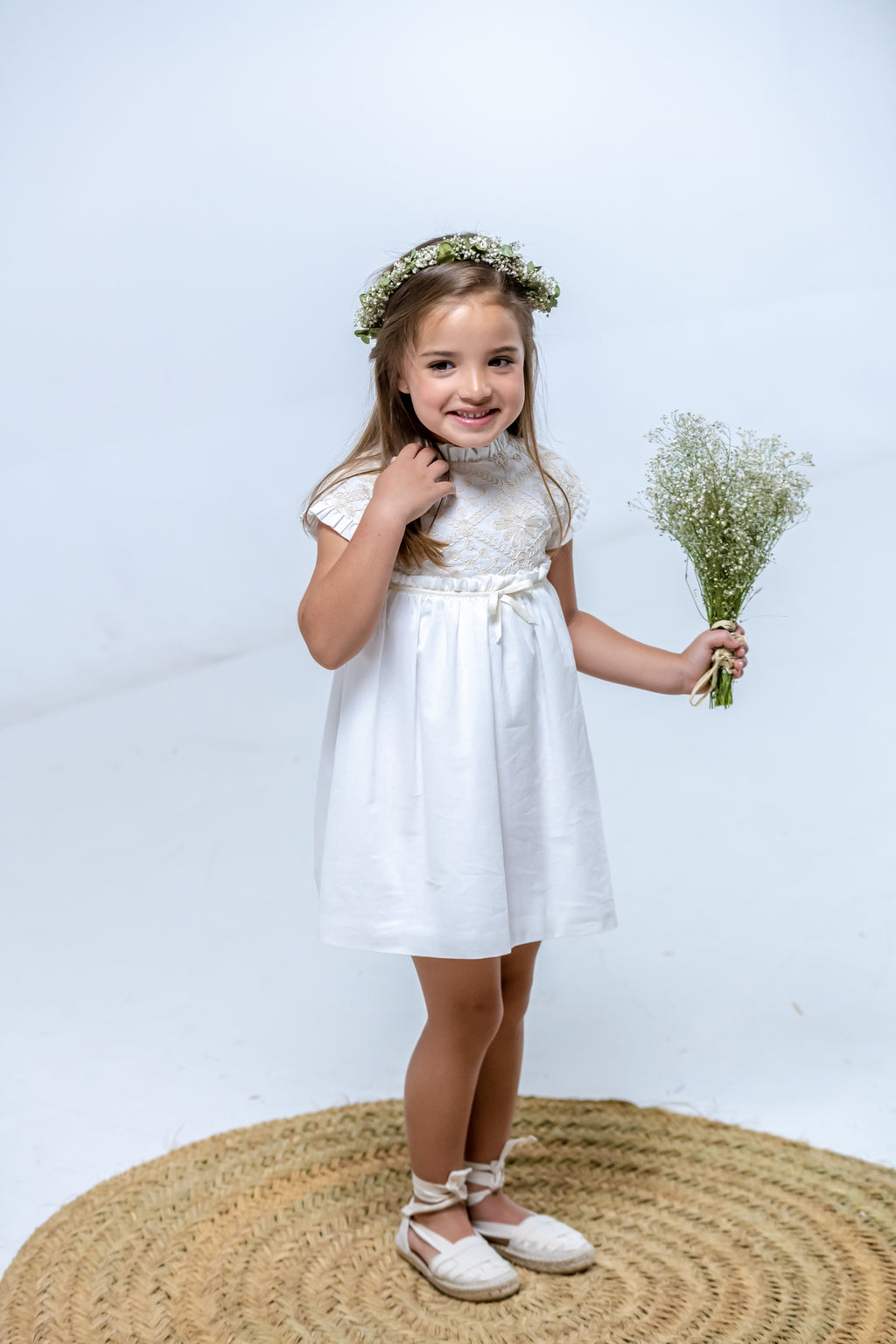 Vestido de niña crudo Cocote & Charanga VERANO/Charanga