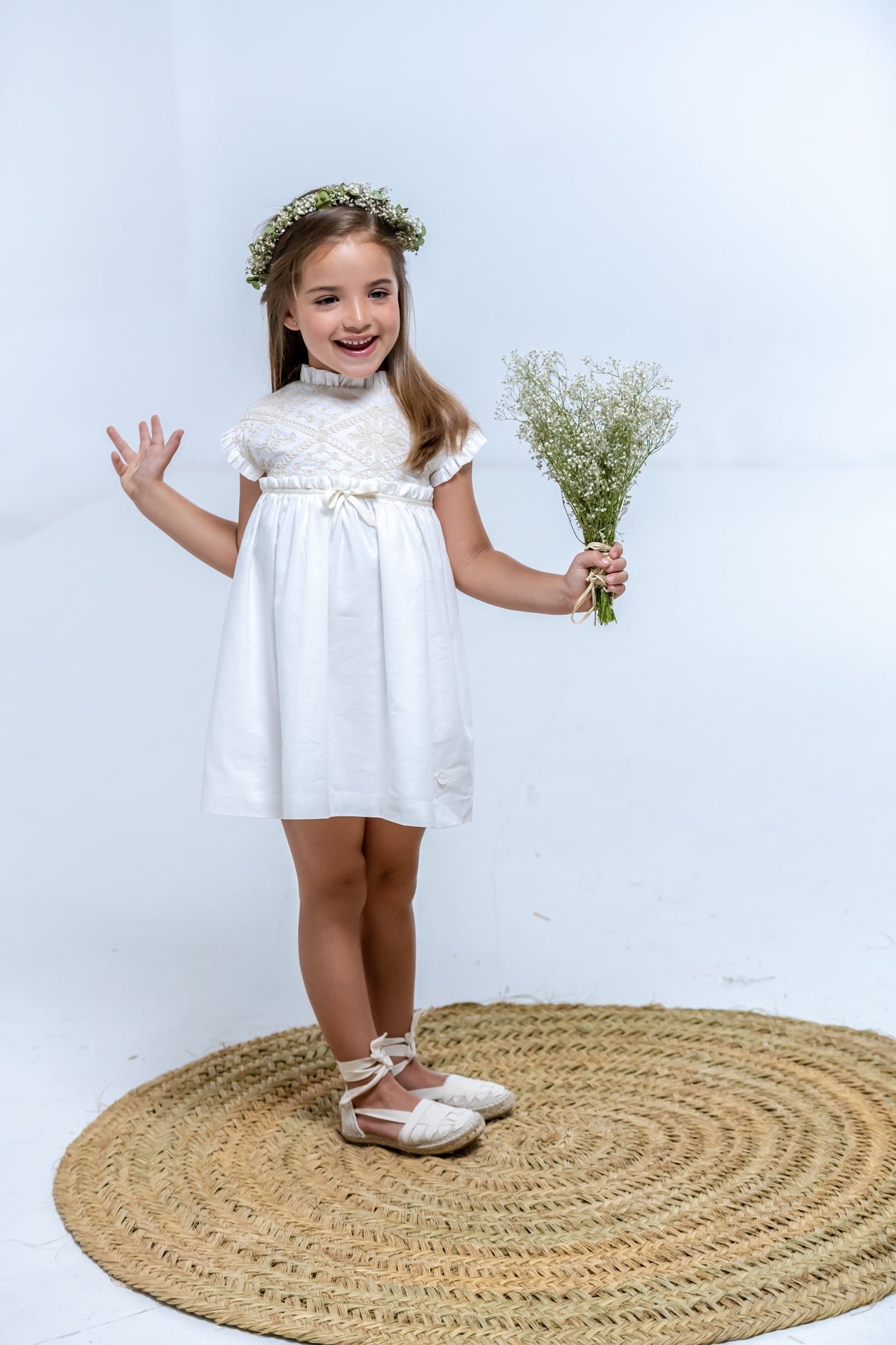 Vestido de niña crudo Cocote & Charanga VERANO/Charanga