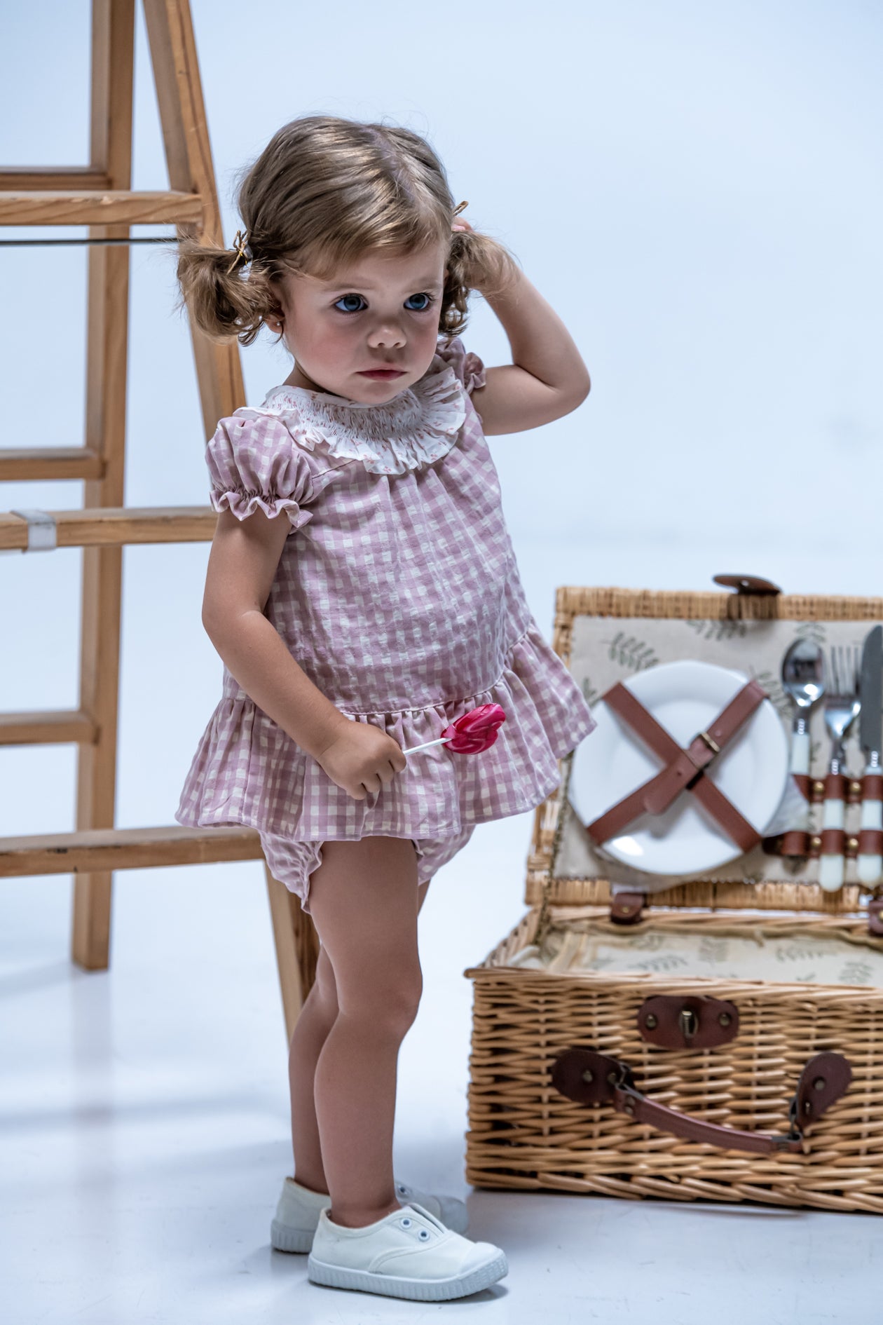 Vestido de bebé rosa Cocote & Charanga VERANO/Charanga