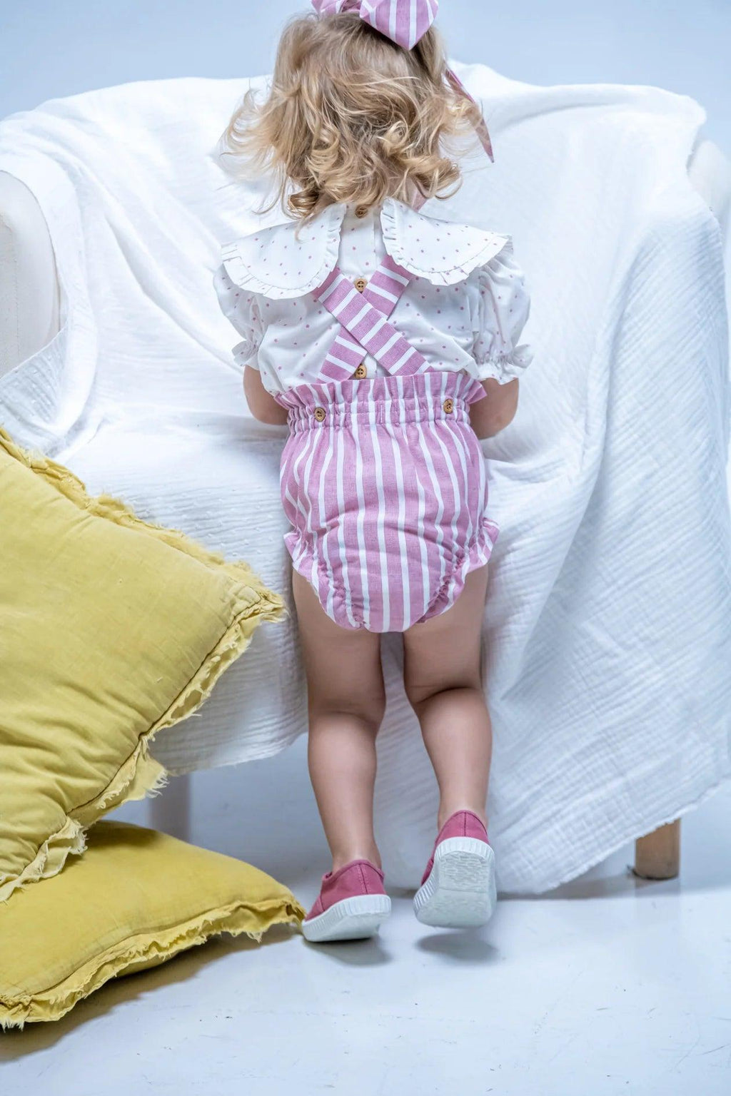 Blusa de bebé blanca Cocote & Charanga VERANO/Charanga