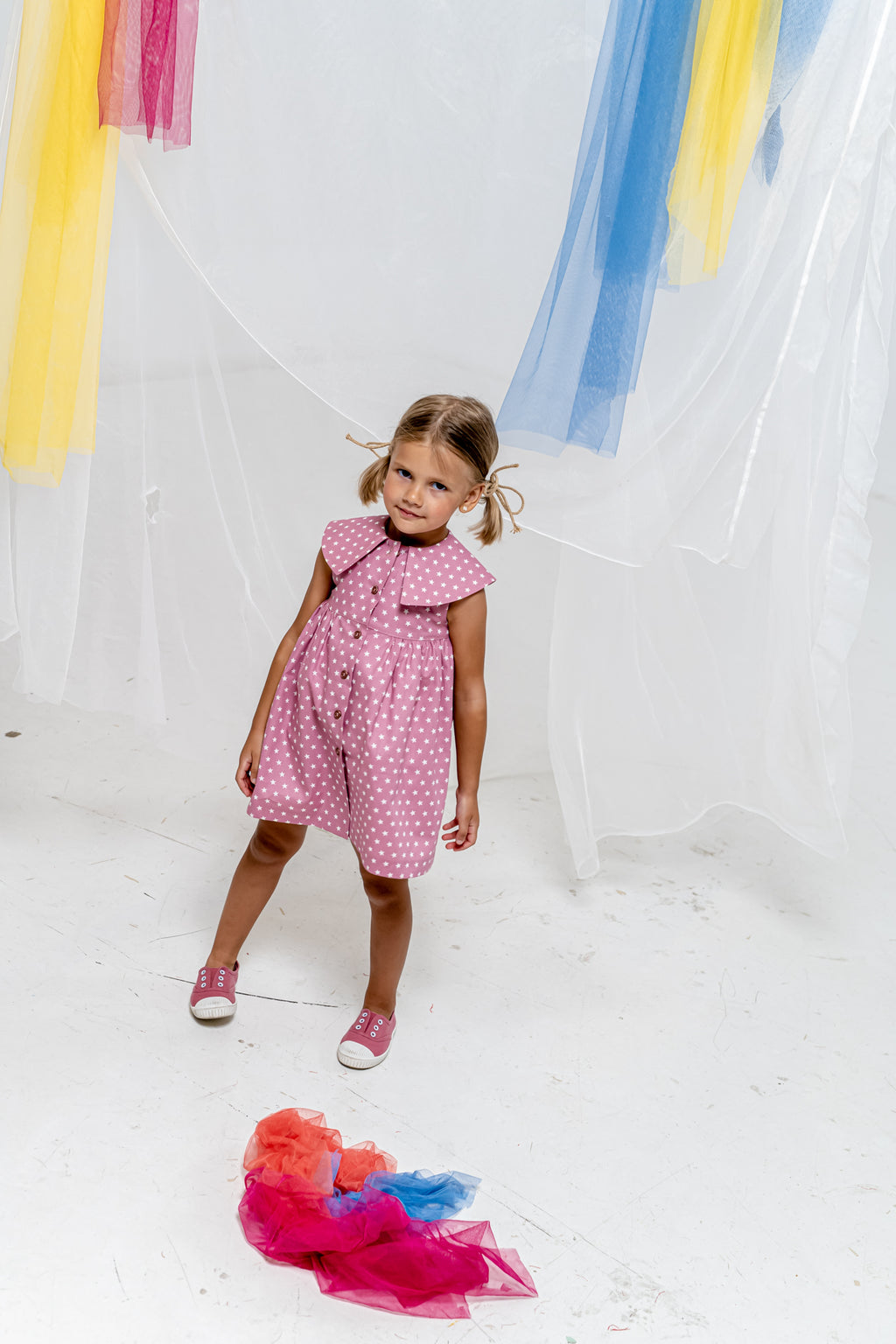 Vestido de niña rosa Cocote & Charanga VERANO/Charanga