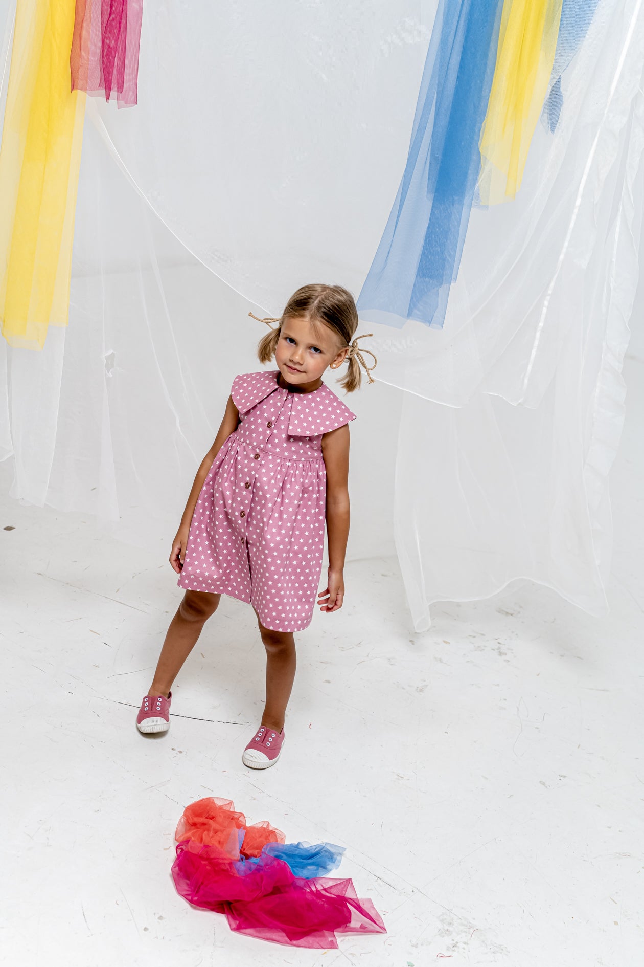 Vestido de niña rosa Cocote & Charanga VERANO/Charanga