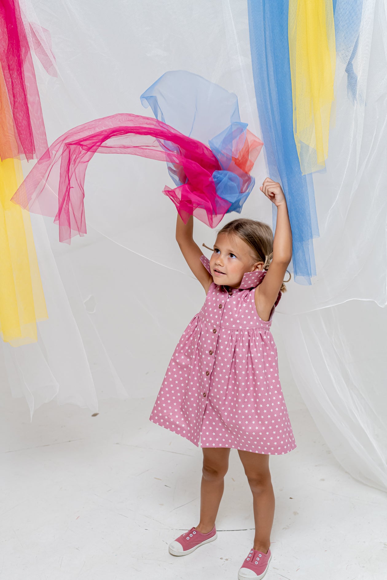 Vestido de niña rosa Cocote & Charanga VERANO/Charanga