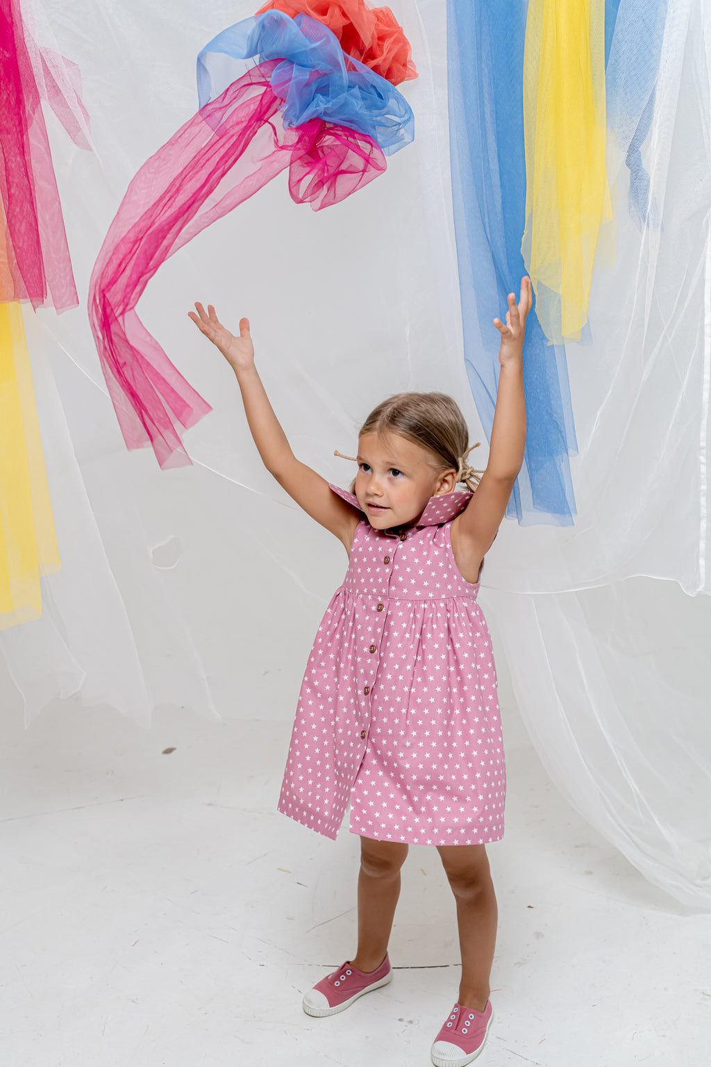 Vestido de niña rosa Cocote & Charanga VERANO/Charanga