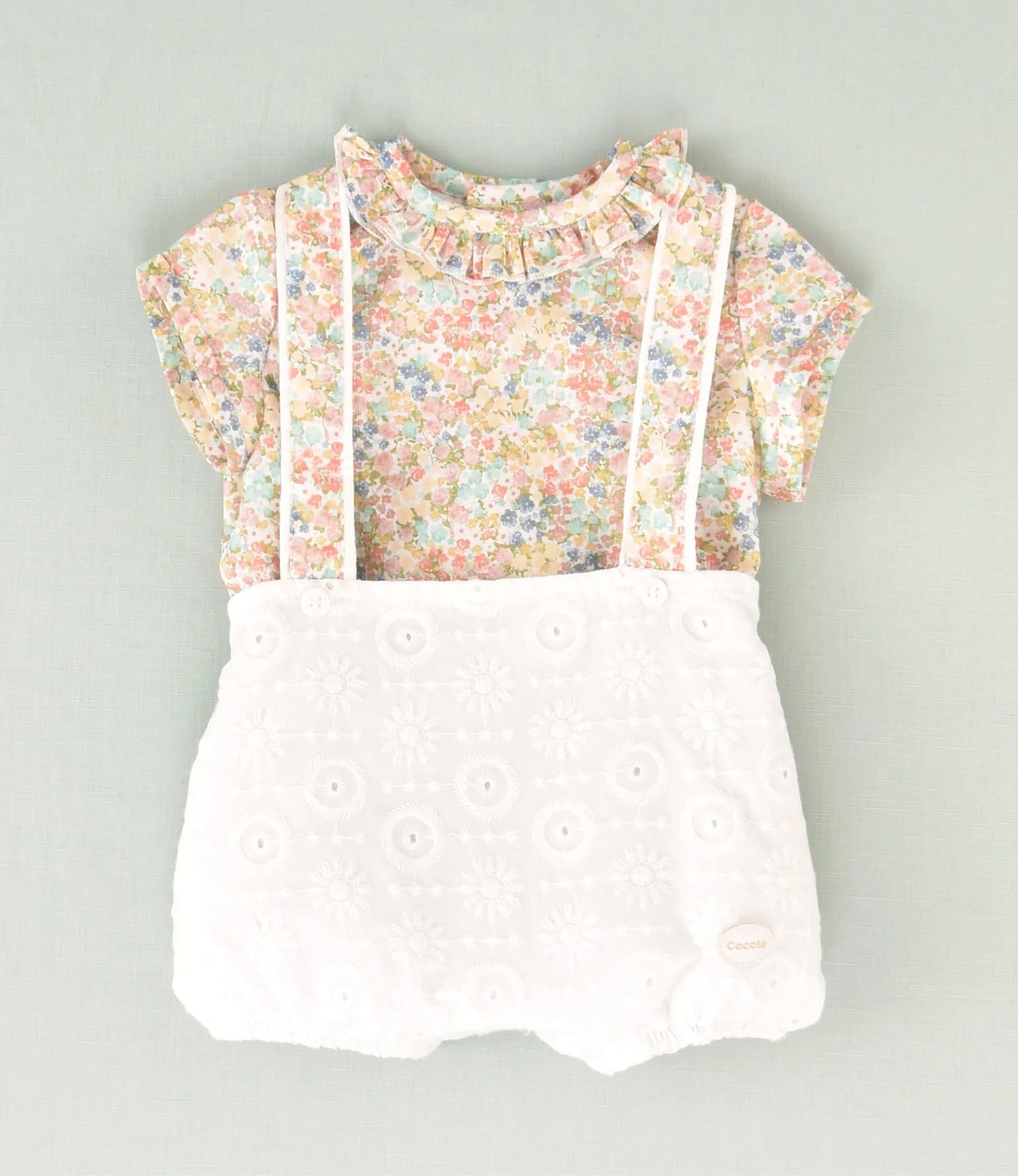 Conjunto ranita bordada recién nacido | Cocote by Charanga