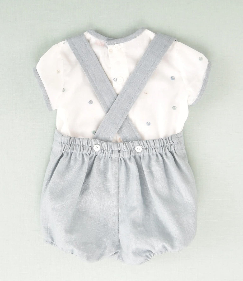 Conjunto ranita topo celeste bebé niño