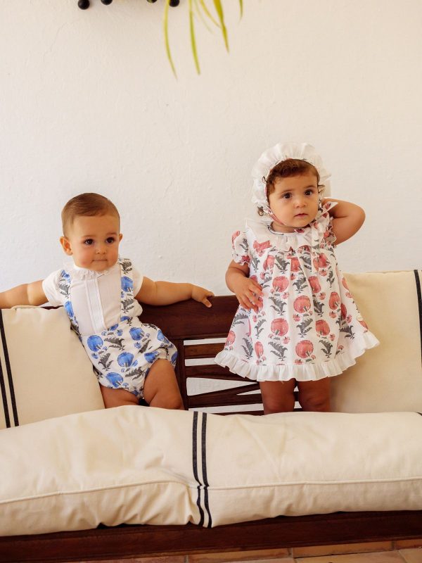 Conjunto vestido de flores recién nacida rosette | Cocote by Charanga