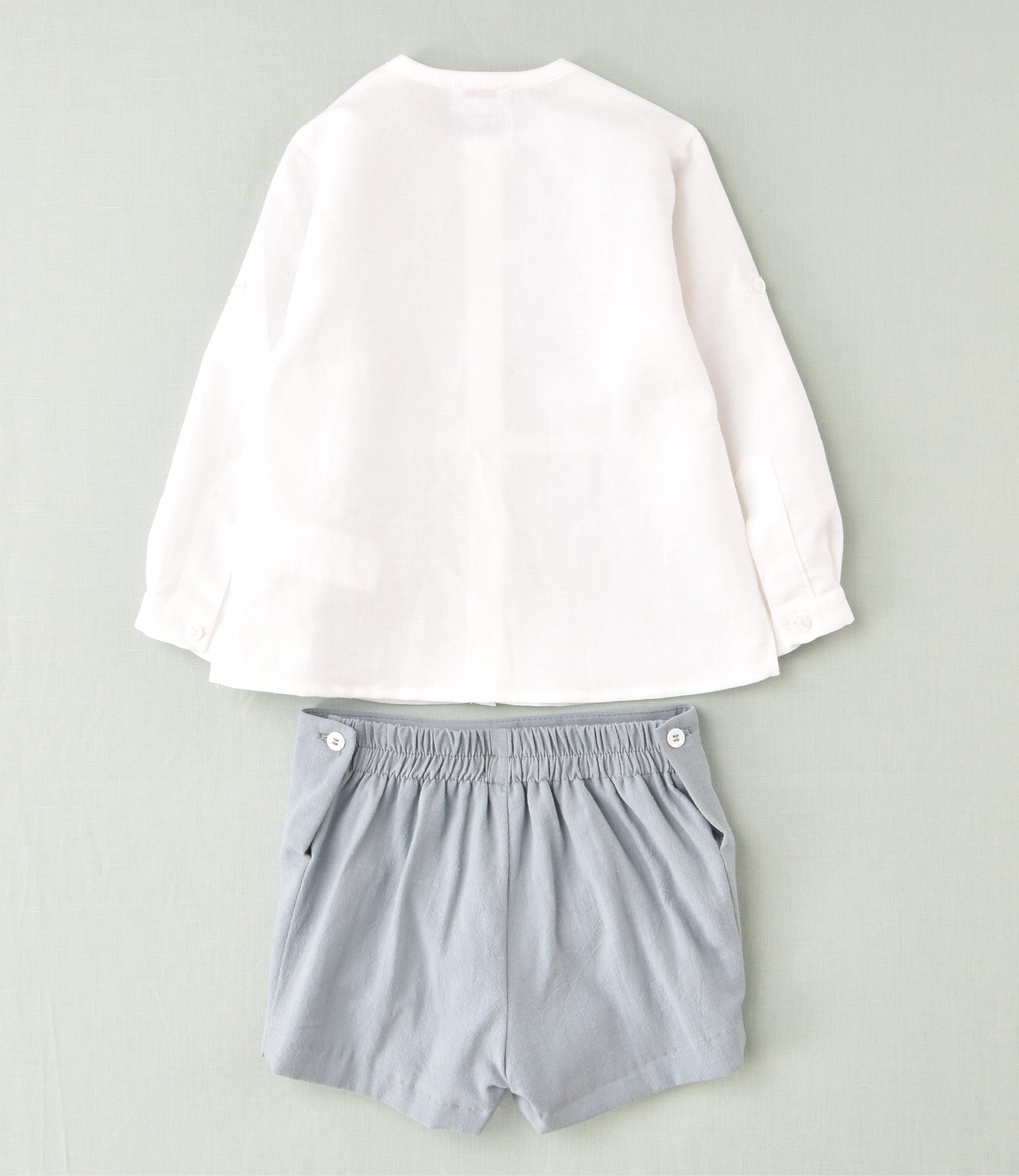 Camisa lino blanca niño