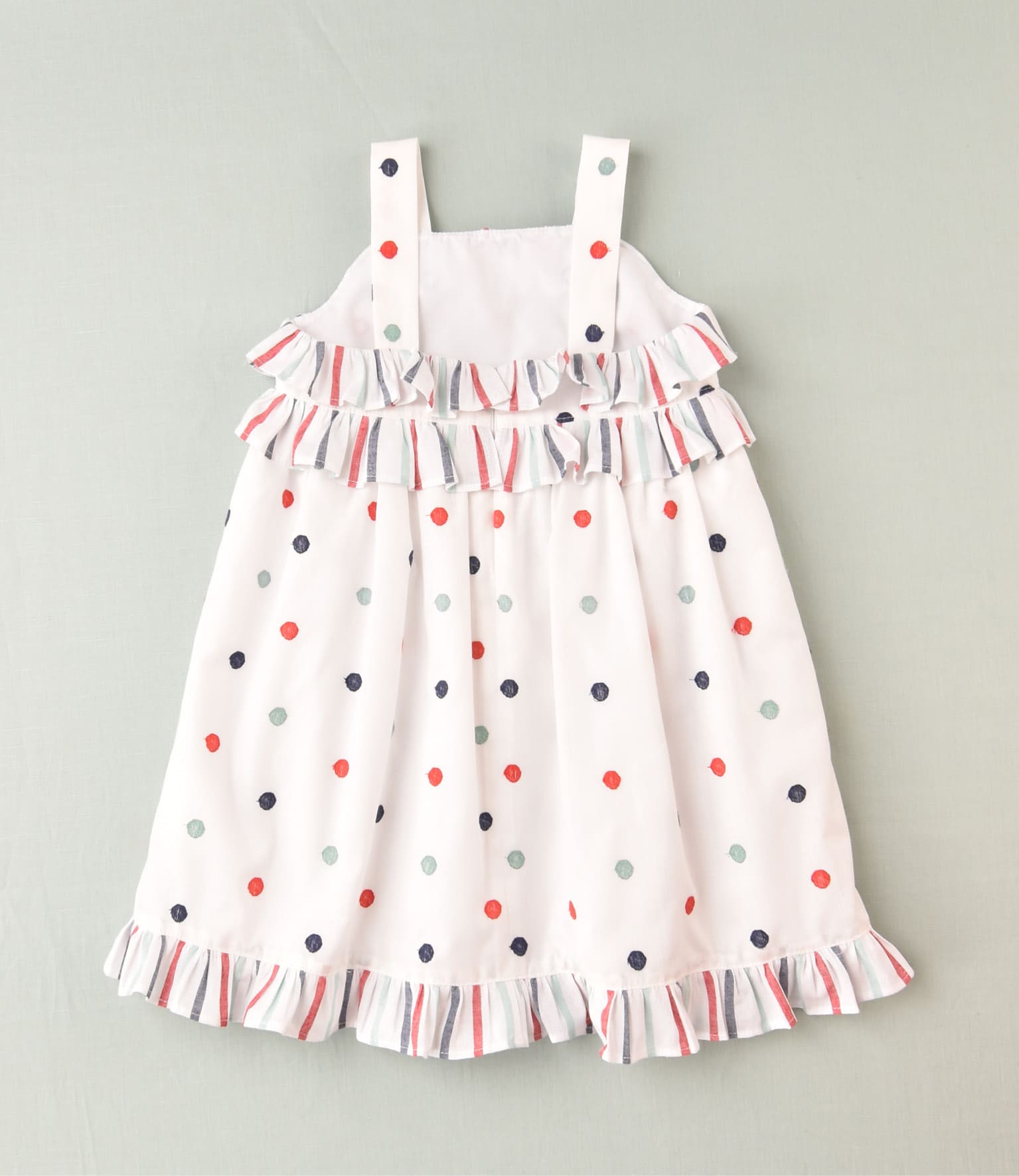 Vestido de lunares multicolor niña