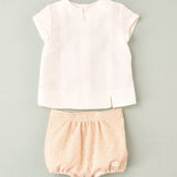 Conjunto de bebe ranita beige