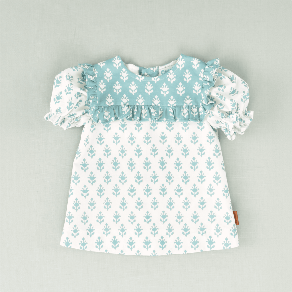 Vestido flores bebé niña