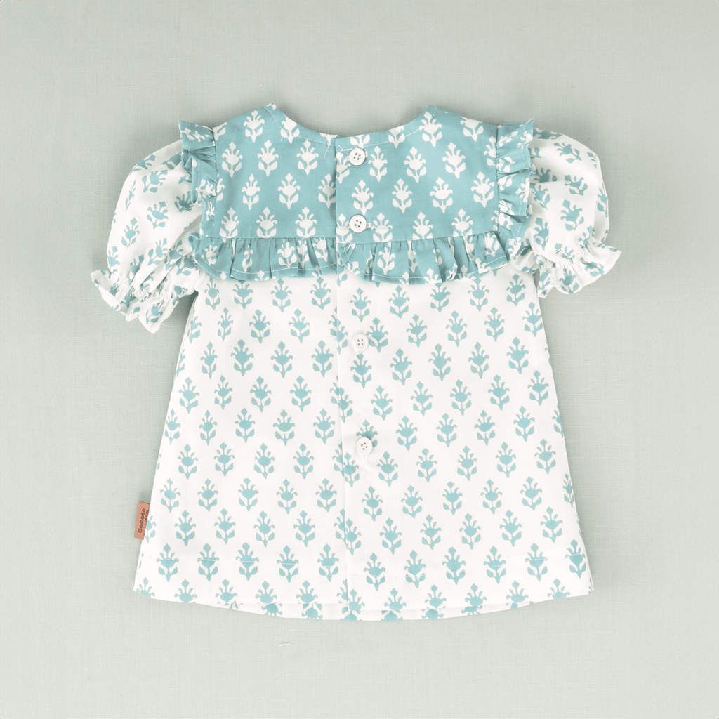 Vestido flores bebé niña