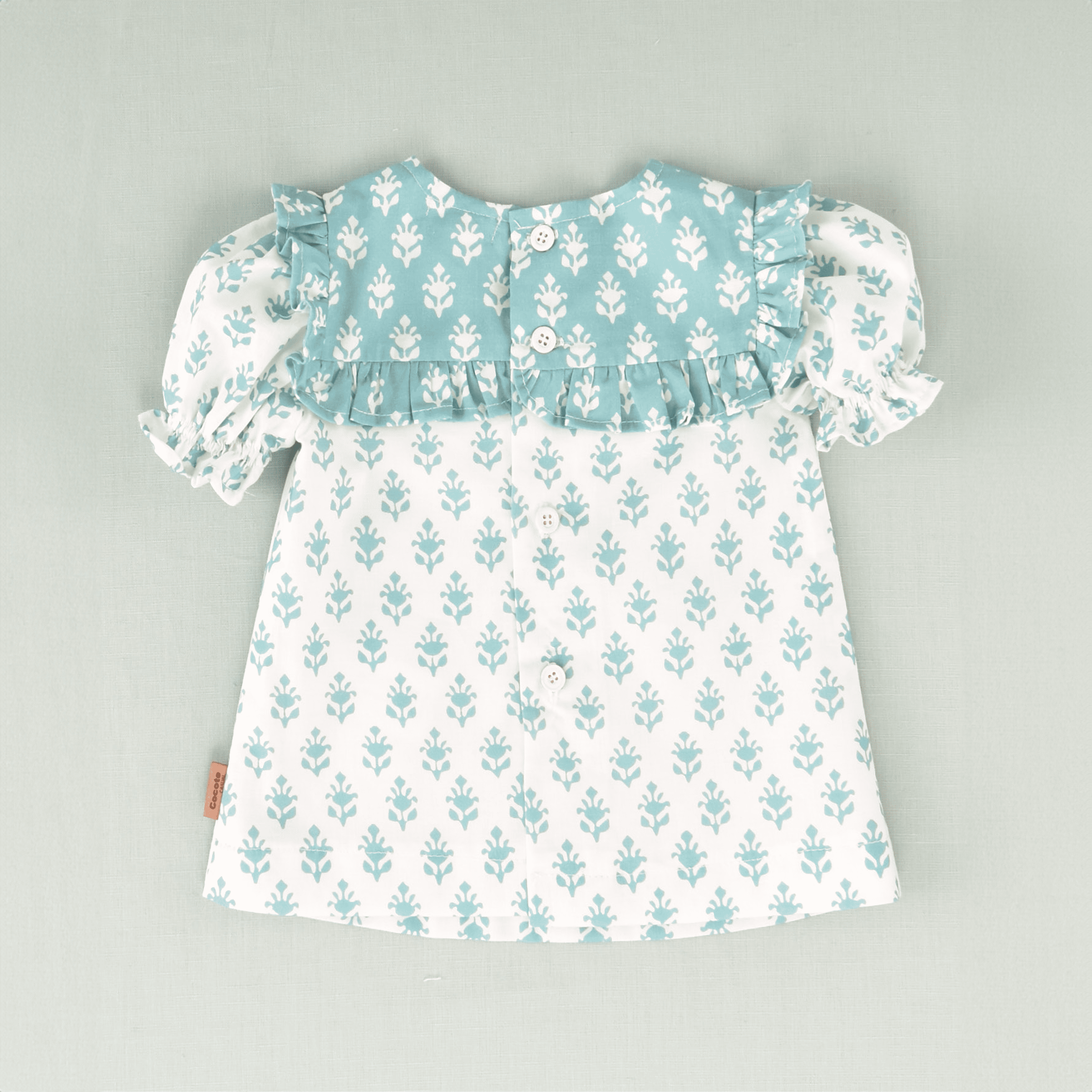 Vestido flores bebé niña