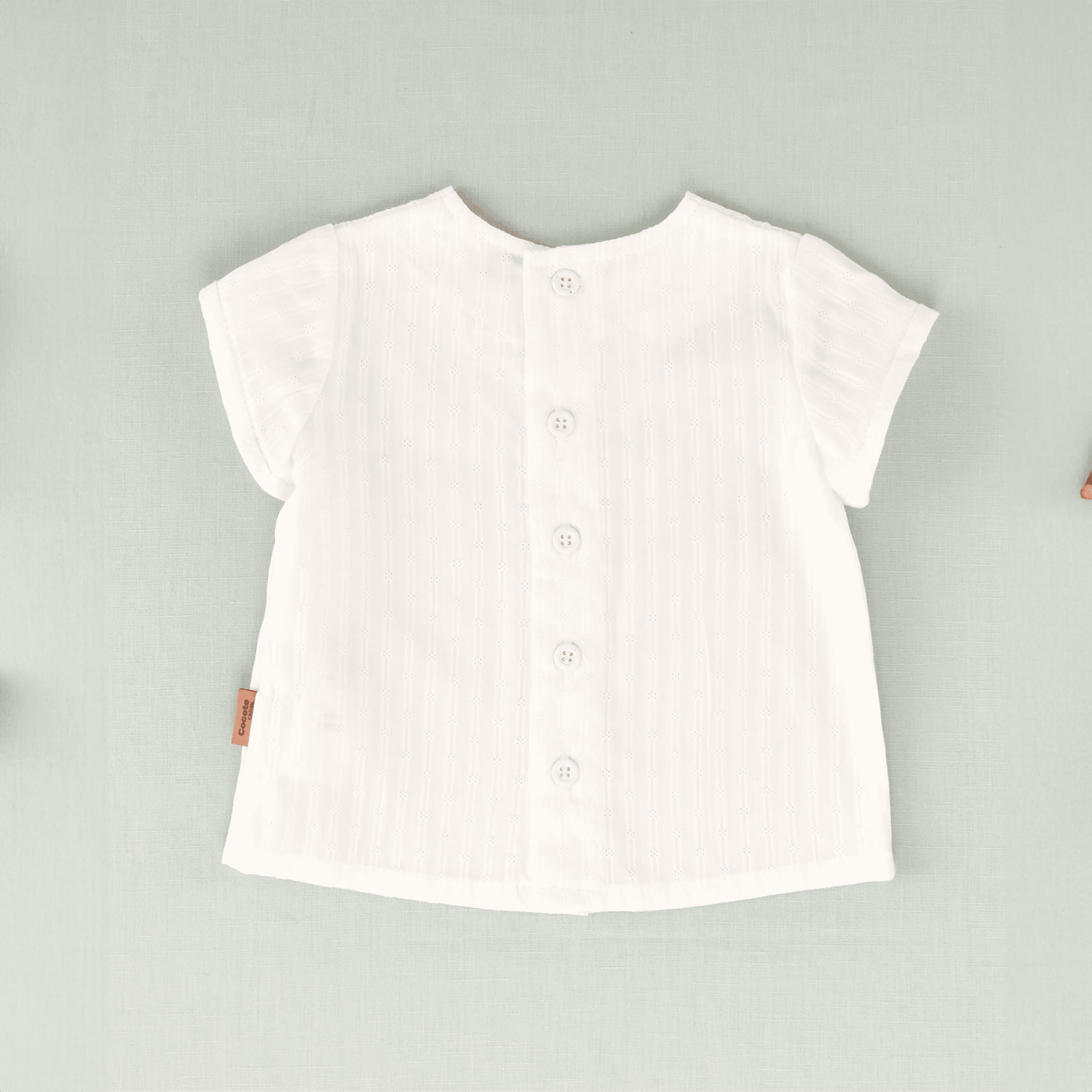 Camisa blanca bebé niño